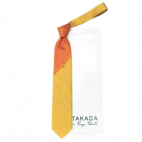 Яркий двухцветный оранжевый галстук Kenzo Takada 826110