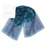 Зимний шарф с полосками в серо-синих тонах Genny 820354