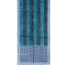 Зимний шарф с полосками в серо-синих тонах Genny 820354