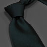 Темно-зеленый однотонный галстук 843637
