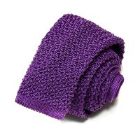 Фиолетовый итальянский вязаный галстук для мужчин Missoni 810595