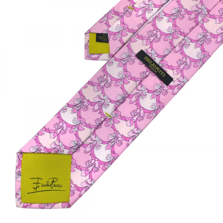 Мужской розовый галстук Emilio Pucci 841797