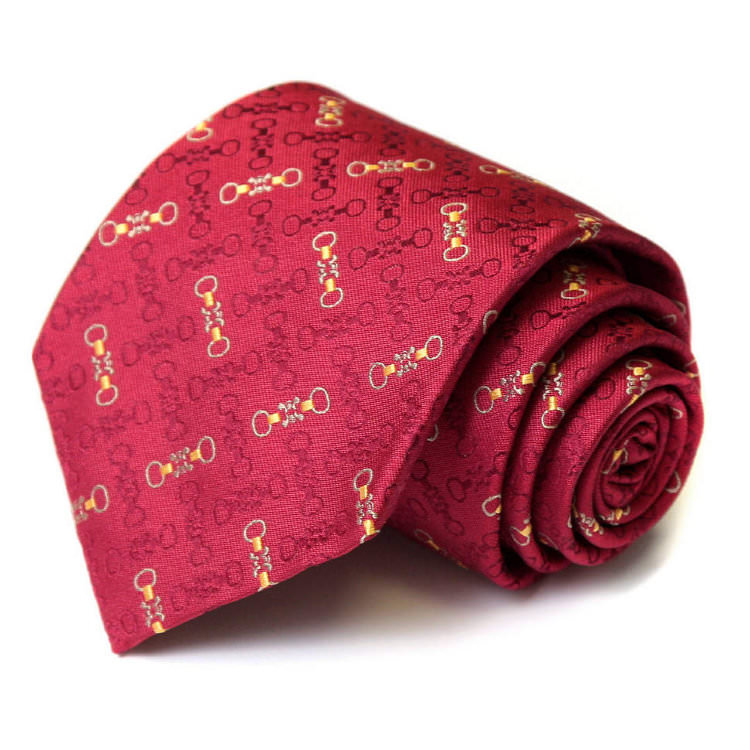 Стильный галстук в бордовых тонах Celine 58587