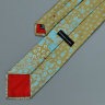 Замечательный галстук из шелка с горошками и квадратиками Christian Lacroix 836166