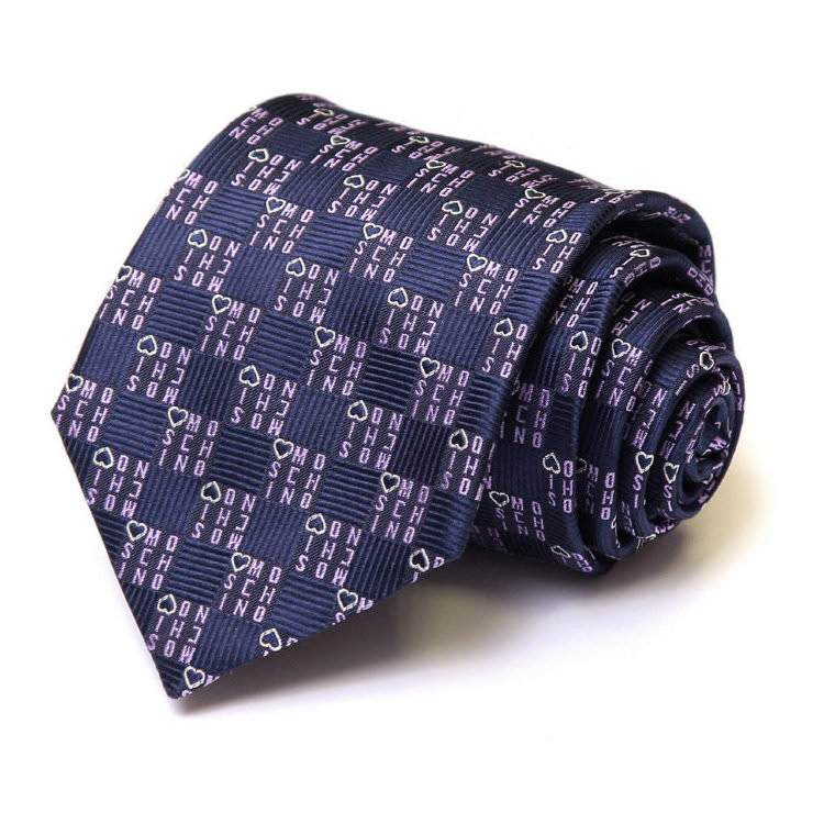 Оригинальный молодежный галстук в клеточку Moschino 33471