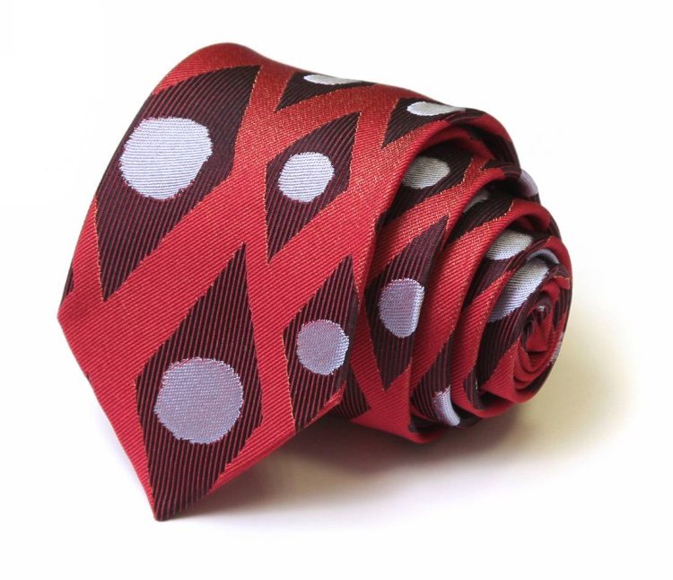 Красный галстук с узором CHRISTIAN LACROIX 31907