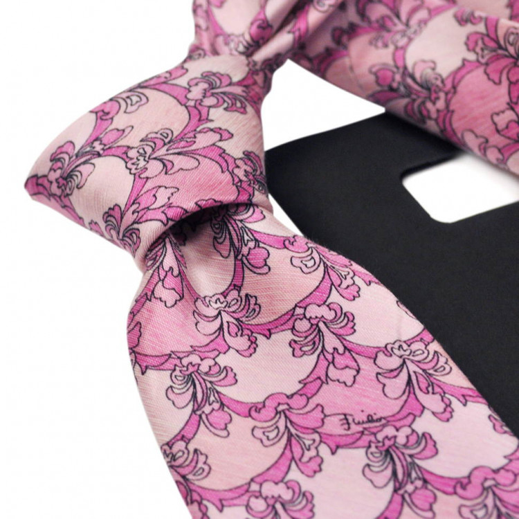 Пастельный розовый галстук Emilio Pucci 841816