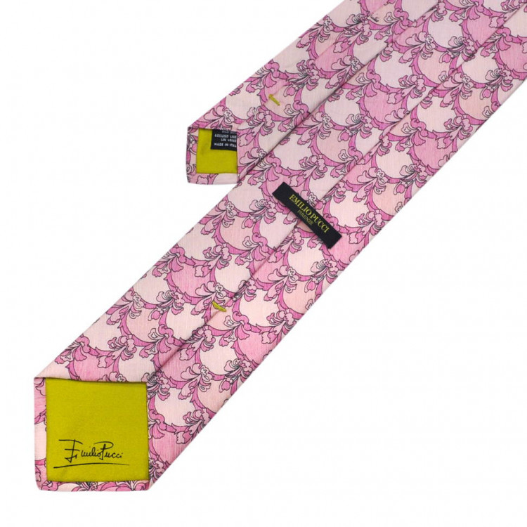 Пастельный розовый галстук Emilio Pucci 841816