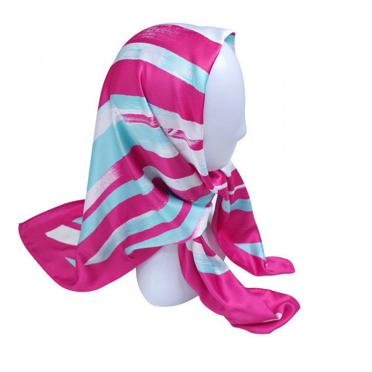 Платок головной ярко розовый Roby Foulards 845852