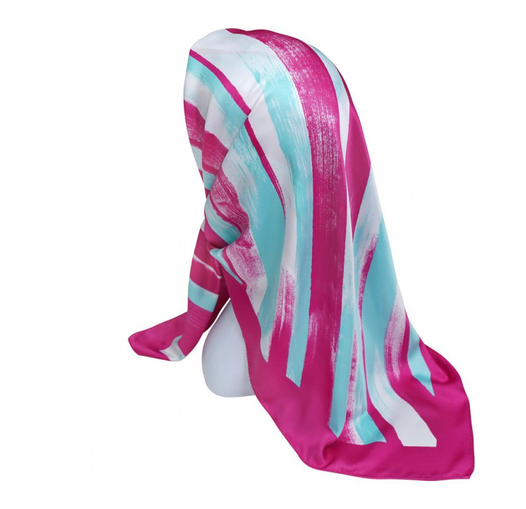 Платок головной ярко розовый Roby Foulards 845852