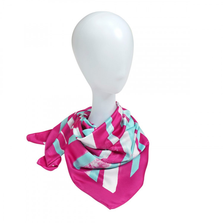 Платок головной ярко розовый Roby Foulards 845852