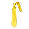 Однотонный атласный желтый галстук 843662