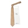 Бежевый набивной галстук Celine 825629