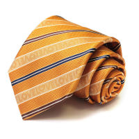 Оранжевый галстук в полоску Moschino 35777