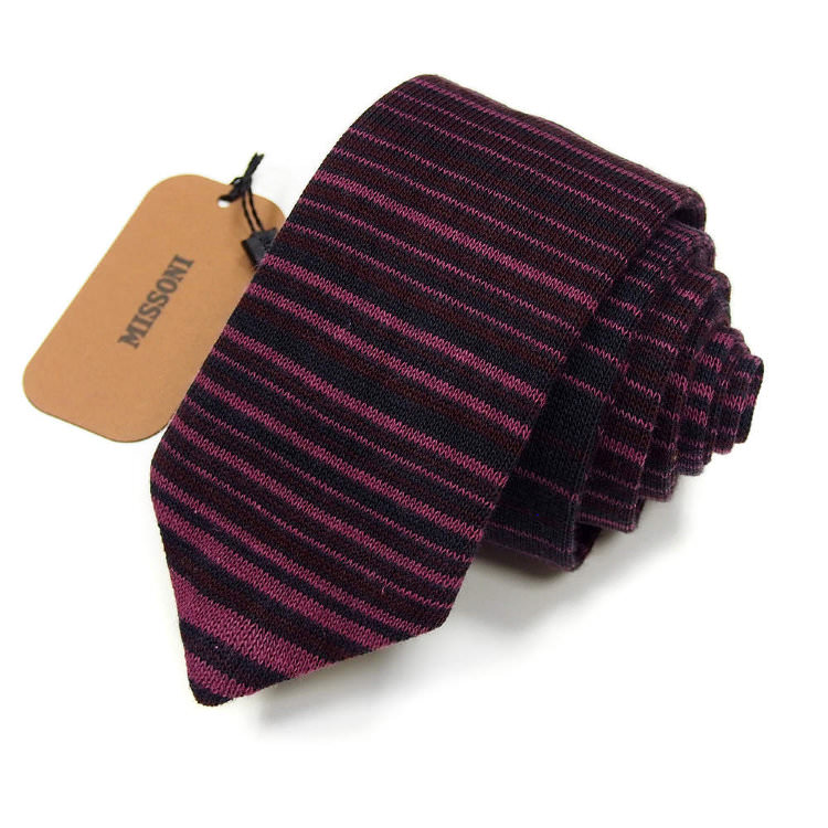 Модный полосатый галстук мужской Missoni 810626
