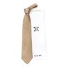 Светло-коричневый галстук в бежевый горошек Celine 820239