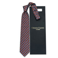 Элегантный серый галстук с кружочками Christian Lacroix 836193