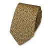 Бежевый стильный галстук с коричневыми вкраплениями Kenzo Takada 826169