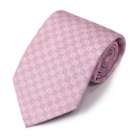 Тепло-розовый галстук с разноцветным логотипом Celine 820635