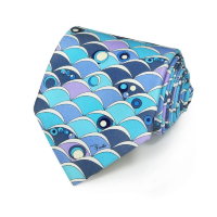 Стильный бирюзовый галстук Emilio Pucci 841867