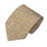 Светло-коричневый галстук в разноцветный горошек Celine 820265