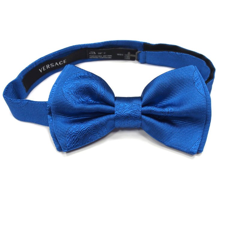 Ярко-синий галстук-бабочка Versace 812238