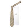 Стильное сочетание белых и розовых полосок на бежевом галстуке Celine 825675