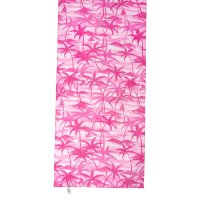Розовый шарф с пальмами 38531