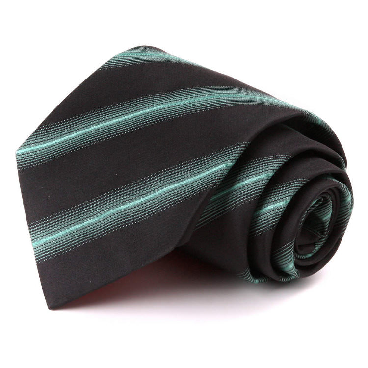Черный галстук мужской с полосами Christian Lacroix 71717
