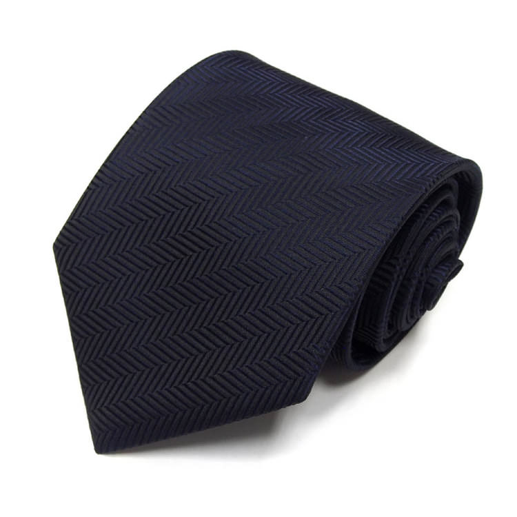Темно-синий мужской галстук 810744