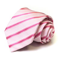 Розовый галстук с тонкими полосками Moschino 34019