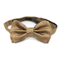 Жаккардовый галстук-бабочка в светло-коричневых тонах Versace 812251