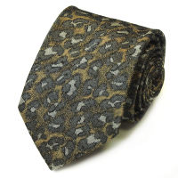 Бронзовых оттенков шелковый галстук с леопардовой стилизацией Kenzo Takada 826222