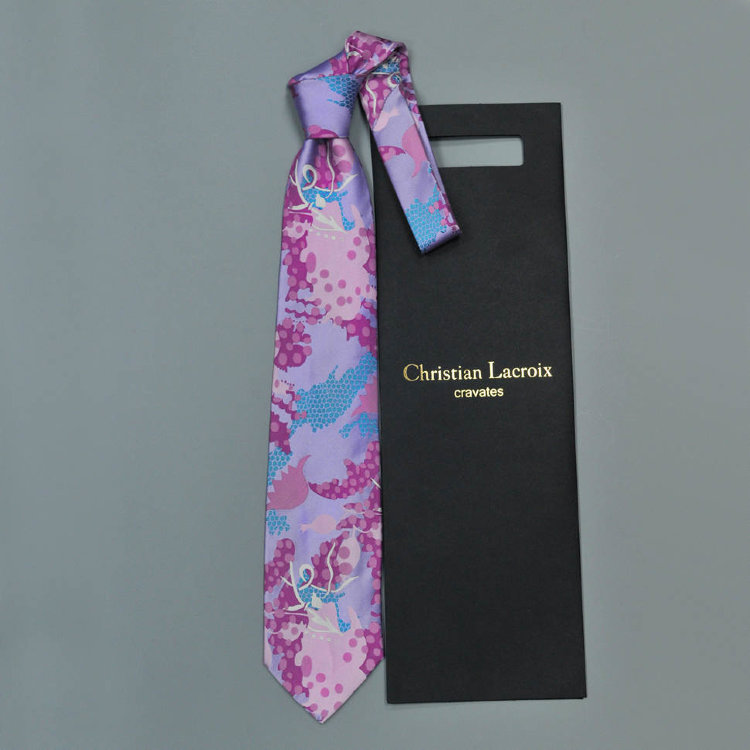 Изумительный галстук с оригинальным ярким принтом Christian Lacroix 836246