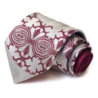 Шелковый галстук с красивым орнаментом Christian Lacroix 56304