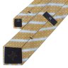 Темно-бежевый мужской галстук в стильную голубую полоску Celine 825701