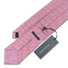 Хлопково-шелковый галстук с брендированным принтом Rene Lezard 834507