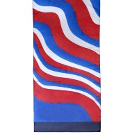 Шарф красно-бело-синий Roby Foulards 845890