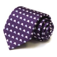 Фиолетовый галстук со шляпами Moschino 35971