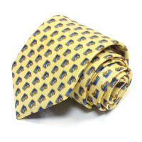 Стильный галстук с синими прямоугольниками Benjamin James 811529