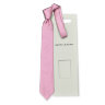 Летний молодежный галстук с белыми и розовыми полосами Rene Lezard 834511