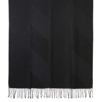 Черный жатый шарф 52793