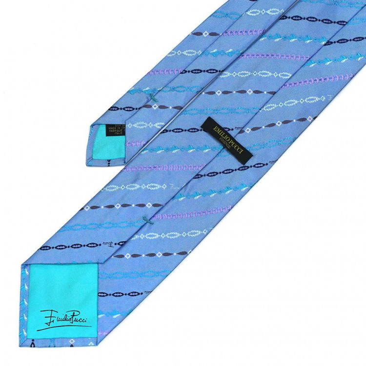 Галстук ярко-голубой Emilio Pucci 848370