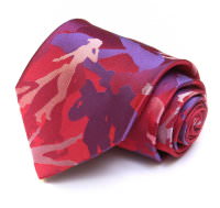 Клубный молодежный галстук в красных тонах Moschino 27456