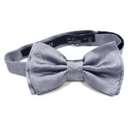 Стильный галстук-бабочка с серебристым отливом Versace 812261