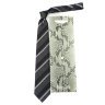 Комбинированный галстук черно-белых цветов Roberto Cavalli 824401