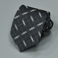 Благородный серый галстук под сорочку Celine 835171