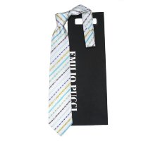 Светлый летний галстук с голубыми полосочками  Emilio Pucci 848384