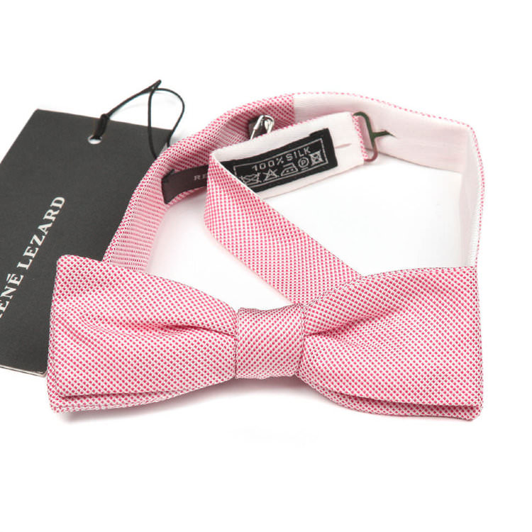 Молодежный галстук бабочка в розовых тонах Rene Lezard 64764
