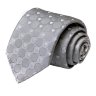 Серый галстук с белыми сердечками Moschino 36034